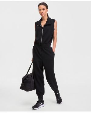 ID Ideology Zip-front Sleeveless Jumpsuit - White