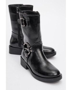 Prologue Shoes Fies Buckled Boot () - Black