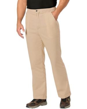 Kingsize Big & Tall Classic Linen Pants - Natural