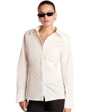 4th & Reckless Alycia Long-sleeve Collared Button-up Shirt - White