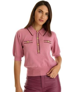 The Noli Shop Bobbi Polo Shirt - Red