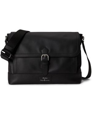 Polo Ralph Lauren Shoulder Strap Leather Bag - Black