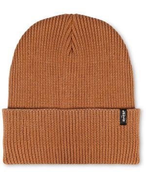 Levi's Ribbed-cuffed Beanie - Brown