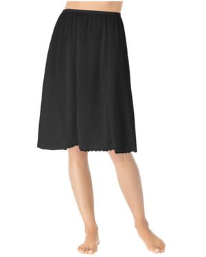 Comfort Choice Plus Size 6-panel Half Slip - Black