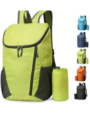 Piscifun Ultralight Foldable Outdoor Hiking Backpack Roomy Storage Adjustable Carry Durable Travel Rucksack - Green