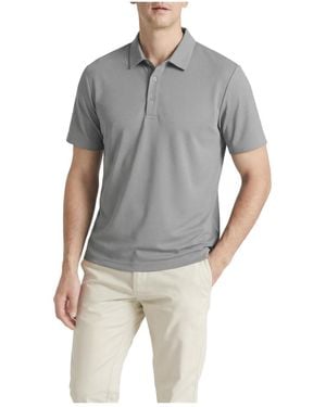 Level 7 Office-leisure Collection Seamless Polo Shirt Slim Fit - Gray
