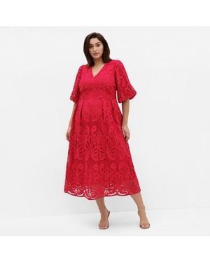 City Chic Kylee Dress - Red