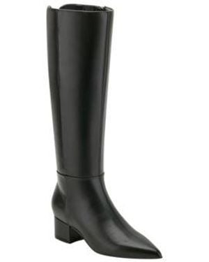 Marc Fisher Gradia Pointy Toe Tall Boots Regular Wide Calf - Black