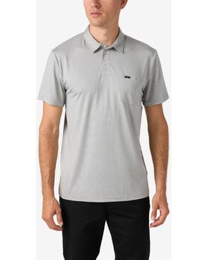 O'neill Sportswear Traveler Upf Short Sleeve Polo Shirt - Gray