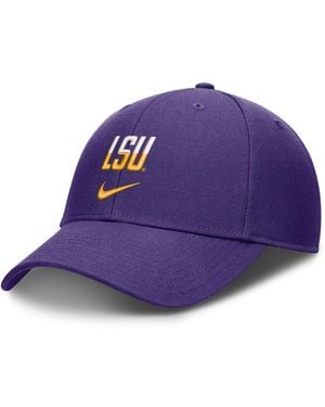 Nike And Lsu Tigers 2026 On-field Gameday Rise Adjustable Hat - Purple