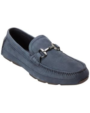 Cole Haan Hutchison Grand Bit Driving Shoes - Blue