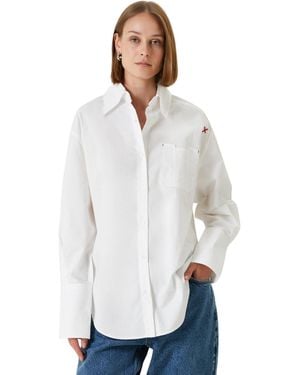 Pcfg Cotton Oversized Shirt - White