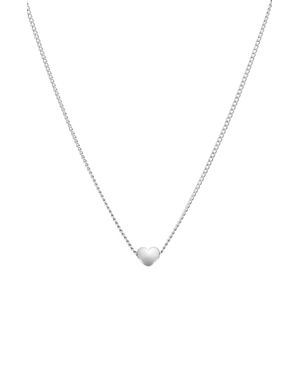 Bearfruit Jewelry Amara Petite Heart Pendant Necklace Dainty Trendy - Blue
