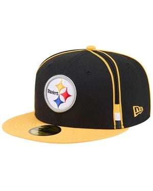 KTZ Pittsburgh Steelers Soutache 59fifty Fitted Hat - Black