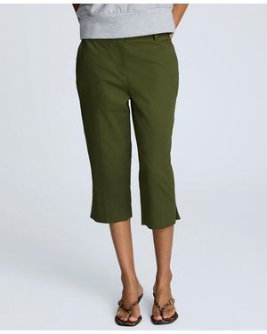 Kenneth Cole Mid-rise Pedal Pusher Pants - Green