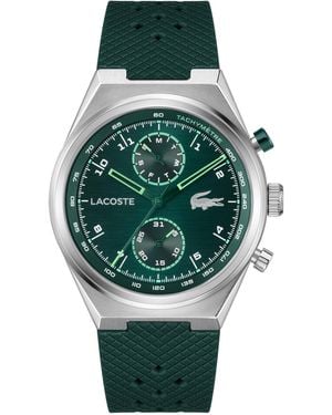Lacoste Line Racer Silicone Strap Watch - Green
