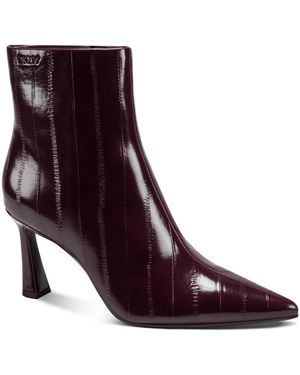 DKNY Cayden Pointed Toe Booties - Purple