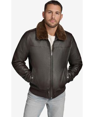 Andrew Marc Black Label Andrew Marc Label Hedland Leather Jacket - Black