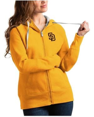 Antigua San Diego Padres Victory Full-zip Hoodie - Orange