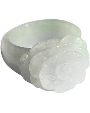 seree Rose — Off- Jade Ring - White