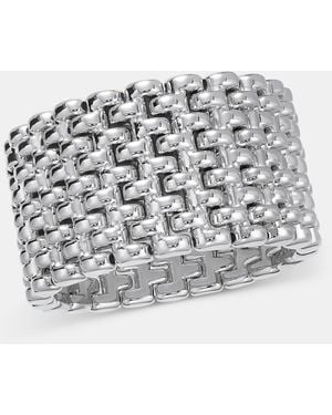 INC International Concepts Mesh Link Bold Strech Bracelet - Metallic