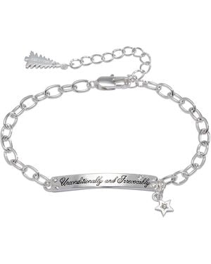 ALEX AND ANI The Twilight Saga "unconditionally And Irrevocably" Star Charm Adjustable Bracelet - White