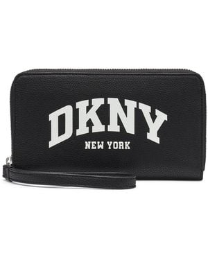 DKNY Hadlee Zipper Around Wallet - Black