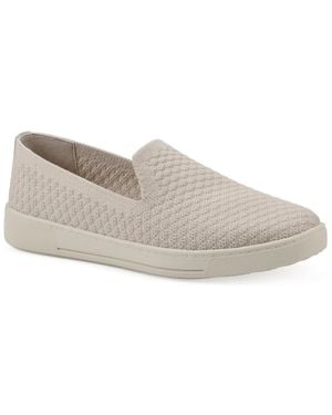 White Mountain Upstay Slip-on Sneaker Flats - White