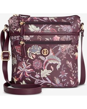 Giani Bernini L North South Crossbody Bag - Purple