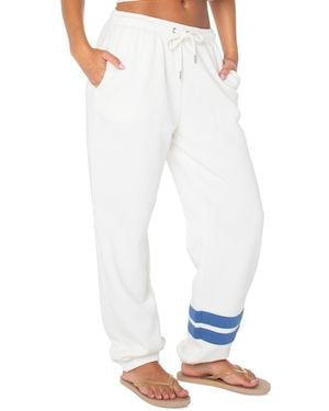 Roxy Sunset Striped jogger Sweatpants - White