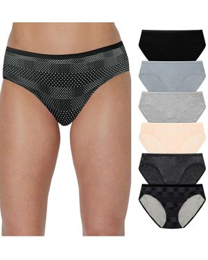 Hanes 6-pk. Ultimate Breathable Hipster Underwear 41h6cc - Black