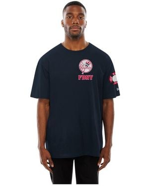 KTZ New York Yankees Fdny Embroidered T-shirt - Blue