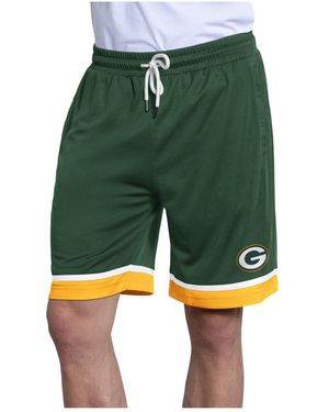 Starter Green Green Bay Packers Power Play Mesh Shorts