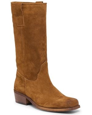 Dolce Vita Romie Engineer Square Toe Boots - Brown