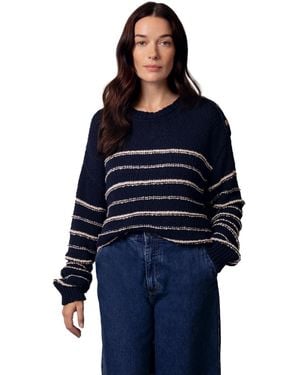 Celtic & Co. Linen Cotton Breton Sweater - Blue