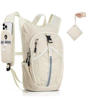 Aronkl Lightweight Foldable Packable Hiking Backpack - White