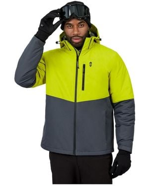 Free Country X2o Waterproof Stretch Hooded Jacket - Yellow