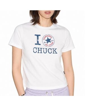 Converse I Love Chuck Graphic T-shirt - White