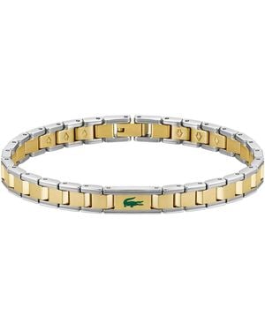 Lacoste Metropole Edge Two-tone Stainless Steel Bracelet - Metallic