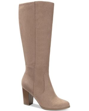 Style & Co. Addyy Knee High Dress Boots - Brown