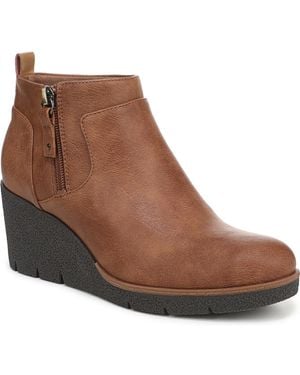 Dr. Scholls Bianca Wedge Booties - Brown