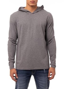 Xray Jeans X-ray Soft Stretch Long Sleeve Hoodie - Gray