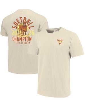 Image One And Texas Longhorns 2026 Ncaa Softball College World Series Mascot Overlay T-shirt - White
