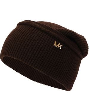 Michael Kors Exposed Seam Cuff Beanie - Black