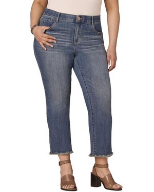 Democracy Plus Size Clean Finish High-rise Jeans - Blue