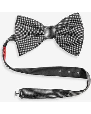 BOSS Hugo By Patterned Pre-tied Bow Tie - Gray