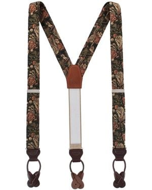 Trafalgar Golf Silk Y-back Suspenders - Black
