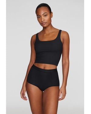 CUUP Plus Size The Square Neck Tank - Blue