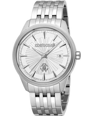 Roberto Cavalli Quartz Stainless Steel Bracelet Watch - Gray