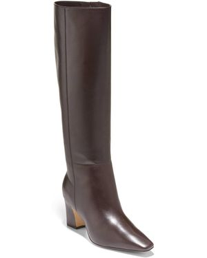 Cole Haan Blanche Zipper Tall Boots - Brown
